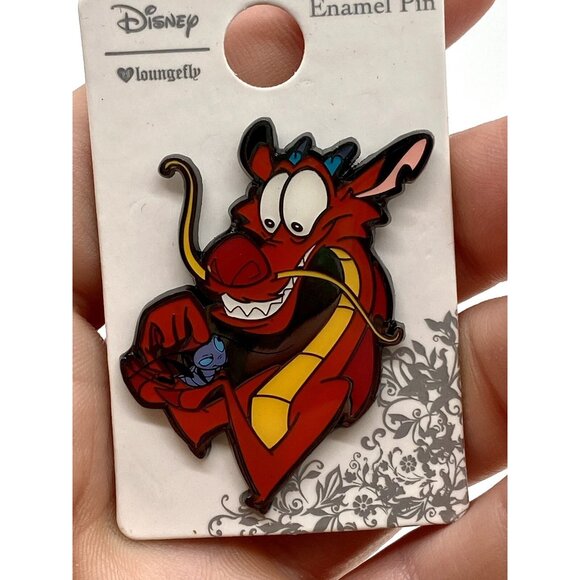 Disney Mulan Mushu Dragon & Crickee Cricket Loungefly Trading Enamel Pin New - Picture 2 of 3